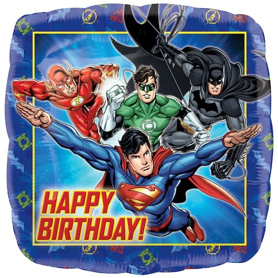 17" Justice League™ Birthday Foil Balloon
